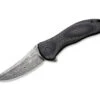 Synergy 3 Damascus G10 CF Black Trailing Point