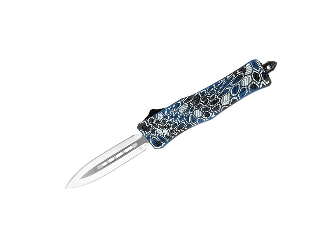 Small CTK-1 Cerakote Blue Cobra Skin Dagger Not Serrated 3 Small CTK-1 Cerakote Blue Cobra Skin Dagger Not Serrated