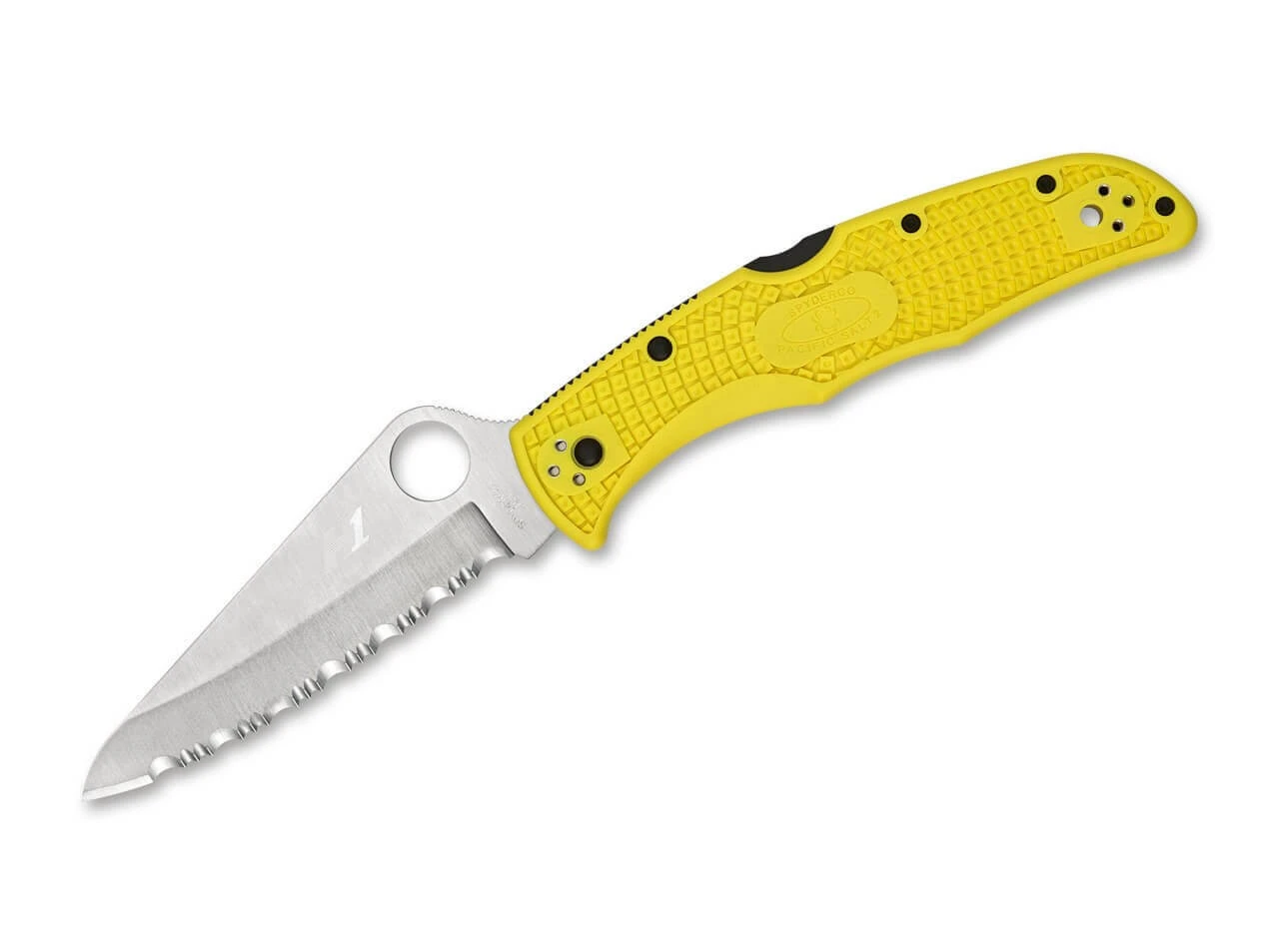 Spyderco Pacific Salt 2 Yellow Serrated 3 Spyderco Pacific Salt 2 Yellow Serrated