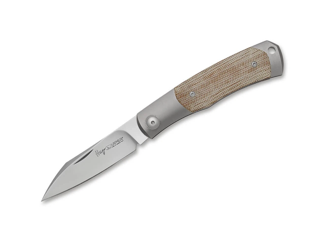 Viper Hug II Titanium Micarta Brown 3 Viper Hug II Titanium Micarta Brown